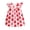 Red, variant on ZEHJUHAN Baby Girl Apple All-Over Print Round Neck Back to School Dress Flutter Sleeve A-Line Soft Dress Red,18-24M