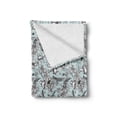 thumbnail image 2 of Garden Art Soft Flannel Fleece Throw Blanket, Nature Scene Butterfly Dragonfly and Daisies on Pale Background, Cozy Plush for Indoor and Outdoor Use, 50" x 70", Pale Blue White, by Ambesonne, 2 of 6