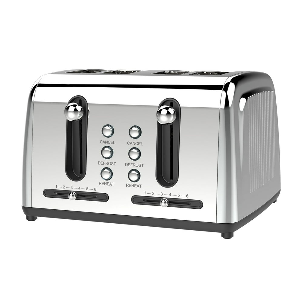 Brentwood Appliances Ts446s Extra Wide Slot 4slice Toaster Walmart