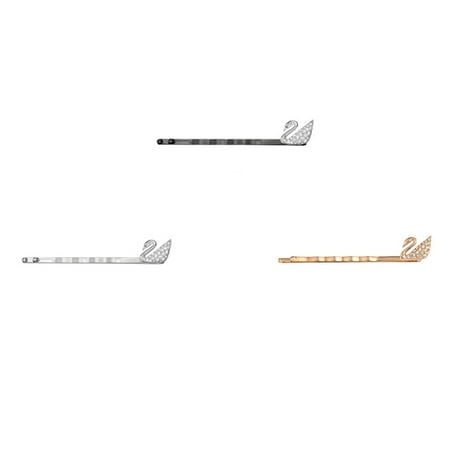 Swarovski Swarovski Clear Crystal Bobby Pin Iconic Swan Rose