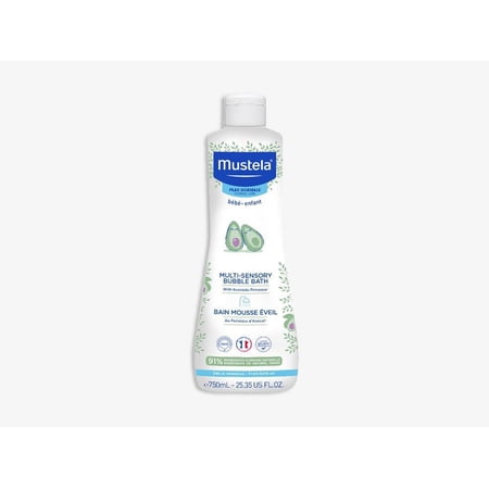Mustela Baby Multi-Sensory Bubble Bath with Natural Avocado – Biodegradable Formula - 6.76 fl. oz.