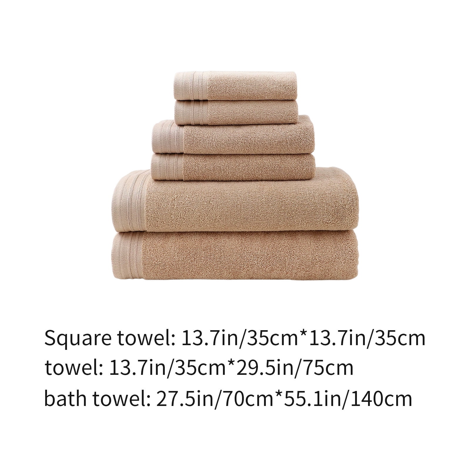 PALIFEUR Bath Towel Set 6pc Luxury Bath Towels Extra Soft Quicker Dry Highly Absorbent Face Towels Cotton Hand Towels for Bathroom Gym Shower Hotel School