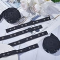 thumbnail image 4 of Cinta de costura a presión de 5 yardas, cintas de presión de metal negro, juegos de adornos de botones, cierre de tela suave, tiras de presión, botones de tachuelas, rollo de poliéster, 4 of 9