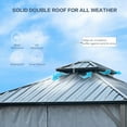 thumbnail image 4 of Segmart 106" x 106" Hardtop Gazebo, Anti-corrosion Ability, 4 of 9