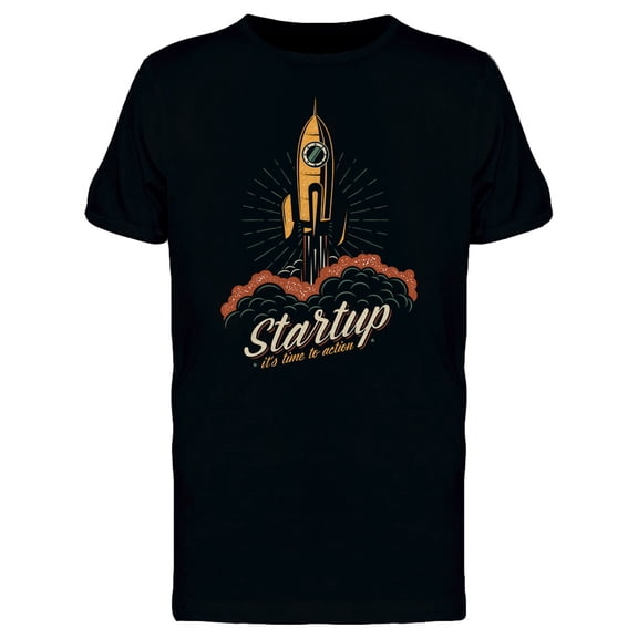 Startup Its Time To Action T-Shirt Men -Image by Shutterstock, Male XX-Large