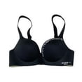 thumbnail image 2 of Sujetador sin costuras Mujer Ropa interior inalámbrica Letras Sujetador Hacer subir de copa fina para niñas, Negro, 34 / 75AB Advancent AP001148-02B, 2 of 7