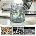 thumbnail image 6 of Yayeee Ashtray with Lid for Cigarette Smokeless Stainless Steel Home Ash Holder, Beige Mountain, 6 of 7