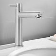 thumbnail image 3 of Grifo de Agua, Grifo Monomando de Acero Inoxidable G1/2 Pulgadas, Grifo para Lavabo de baño, Grifo de Metal Cepillado para el hogar, baño, Cocina, 3 of 12