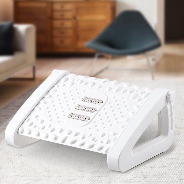 Taburete de reposapiés ergonómico Taburete de reposapiés ajustable para juegos (blanco)