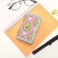 thumbnail image 7 of JIALIOU Nylon Trifold Card Wallet with ID Window Zipper Pocket for Men Women Teen Avocado and Heart, 7 of 7