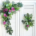 thumbnail image 4 of 2pcs Artificial Flower Swag Arch Decor，Floral Swag Fake Garland for Floral Arrangement Swag Centerpiece Reception Backdrop Decoration, 4 of 10