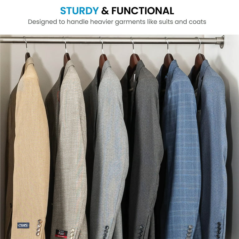 Multi Functional Solid Wooden Natural Finish Suit ,Coat, Jacket Hangers