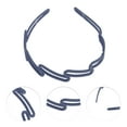thumbnail image 3 of Unique Bargains 1 Pc Cute Frosted Diagonal Square Headbands for Women Dark Blue, 3 of 6