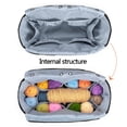 thumbnail image 4 of Bolsa de Tejido y Crochet Yarwo en Gris con Flechas, Tote 38x21x32 cm, 4 of 8