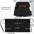 thumbnail image 2 of 6-pack Black Waist Aprons, Serving Apron with 3 Pockets, 2 of 5