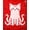 Red, Pattern 4, variant on ODIKA 2'x3' Washable Doormat Pixel Kawaii Octopus Cartoon Playful Tentacle Border Retro Arcade for Entryway, Kitchen, Laundry Room, Non-Slip, Low Pile