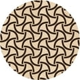 thumbnail image 1 of Ahgly Company Tapis d'Intérieur Lavables en Machine, Ronds, Transitionnels, Orange Pêche, 7' Ronds, 1 of 7