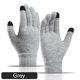 thumbnail image 2 of Accesorios para bicicletas Guantes de punto con dedos completos para hombre y mujer mitones cálidos para pantalla táctil para bicicleta color gris JShteea El nuevo, 2 of 6