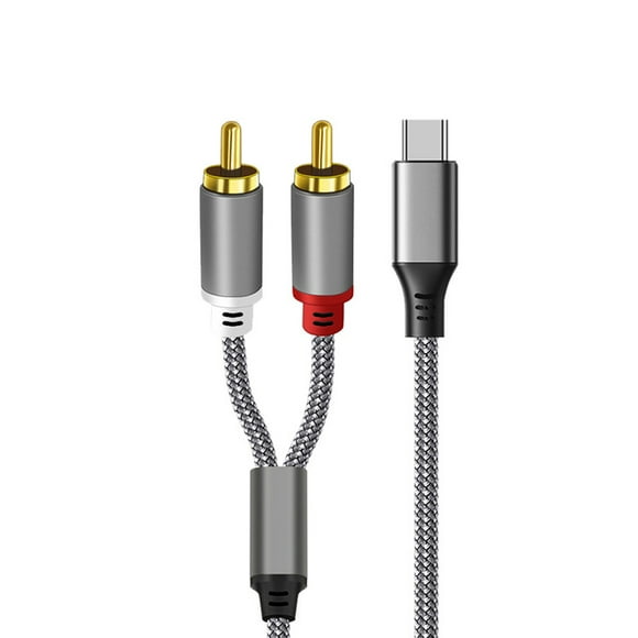 USB C to RCA Audio Cable Type C to 2 RCA Cable for Speaker Amplifier Android Phone Laptop USB-C Splitter