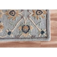 thumbnail image 5 of 2â€™ x 7â€™ Blue and Beige Floral Runner Rug, 5 of 8