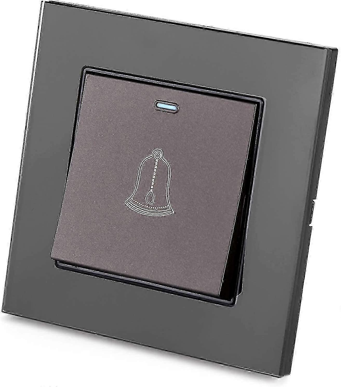 Retro Hexagon Brass Doorbell Button – Metal Push Switch, Wall Mount, For Hotel & Indoor Use