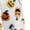 White Kids, variant on Family Matching Halloween Pajamas Set - 2 Piece Halloween Ghost with Pumpkin Print Top & Pants Sleepwear for Family Halloween Nights Orange Pajamas for 12 Months Pjs