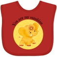 thumbnail image 3 of Inktastic You Are My Sunshine Elephant Etana Yellow and Cute Boys or Girls Baby Bib, 3 of 4