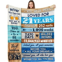 21st Birthday Gifts for Him 21 Funny Gift Idea 21 Year Old Birthday Gifts Decorations Gifts for 21 Year Old Man Boys Brother 21st Birthday Gift Ideas 21 Years Blanket