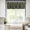 thumbnail image 3 of Branches Green Leaves Kitchen Valances for Windows 42x12 Inch Kitchen Curtains Valances Rod Pocket Vintage Botanical Forest Bathroom Window Valances for Window Treatment Decor, 3 of 6