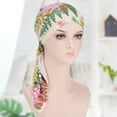 thumbnail image 3 of Flmtop Foulard Pré-Noué à Imprimé Floral pour Femmes avec Franges, Accessoires pour Cheveux, 3 of 10