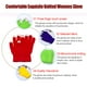 thumbnail image 5 of Jumpingount 1 par de guantes de invierno para mujer, tejido artesanal, cubierta de mano, elegante, cálido, cómodo, guante de punto para pantalla táctil guantes y mitones Rojo púrpura Jumpingount AP009536-12, 5 of 6