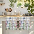 thumbnail image 4 of Spring Floral Kitchen Towels Set of 3, Grey Plaid Pink Blue Flowers Butterfly Absorbent Dish Towels for Kitchen, Microfiber Hand Towel, Quick Drying Tea Towel for Cleaning Decorative Dishcloths, 4 of 7