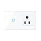 thumbnail image 1 of Interruptor inteligente Tomacorriente de pared inteligente con Wi-Fi de 95-250 V con interruptor de Tomshoo  Blanco/1 Gang, 1 of 7