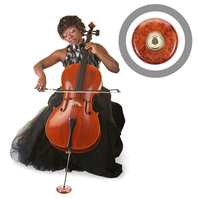 OULII Non-slip Pads for Cello Cello Anchor Rest 1Pack 9.5x0.6in Circular Brown for Cello Performance