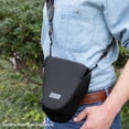thumbnail image 5 of USA Gear Neoprene Camera Sleeve (Large) for Mid-Size SLRs with Zipper Pocket & Belt Loop (Black), 5 of 9