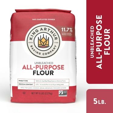 King Arthur, All Purpose Unbleached Flour, Non-GMO Project Verified, Certified Kosher, No Preservatives, 5 lbs