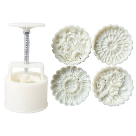 

150g/200g Plastic Material Mooncake Mold Flower Bird Shape Mooncake Stamp Mooncake Moulds for Mid-Autumn Festival Baking