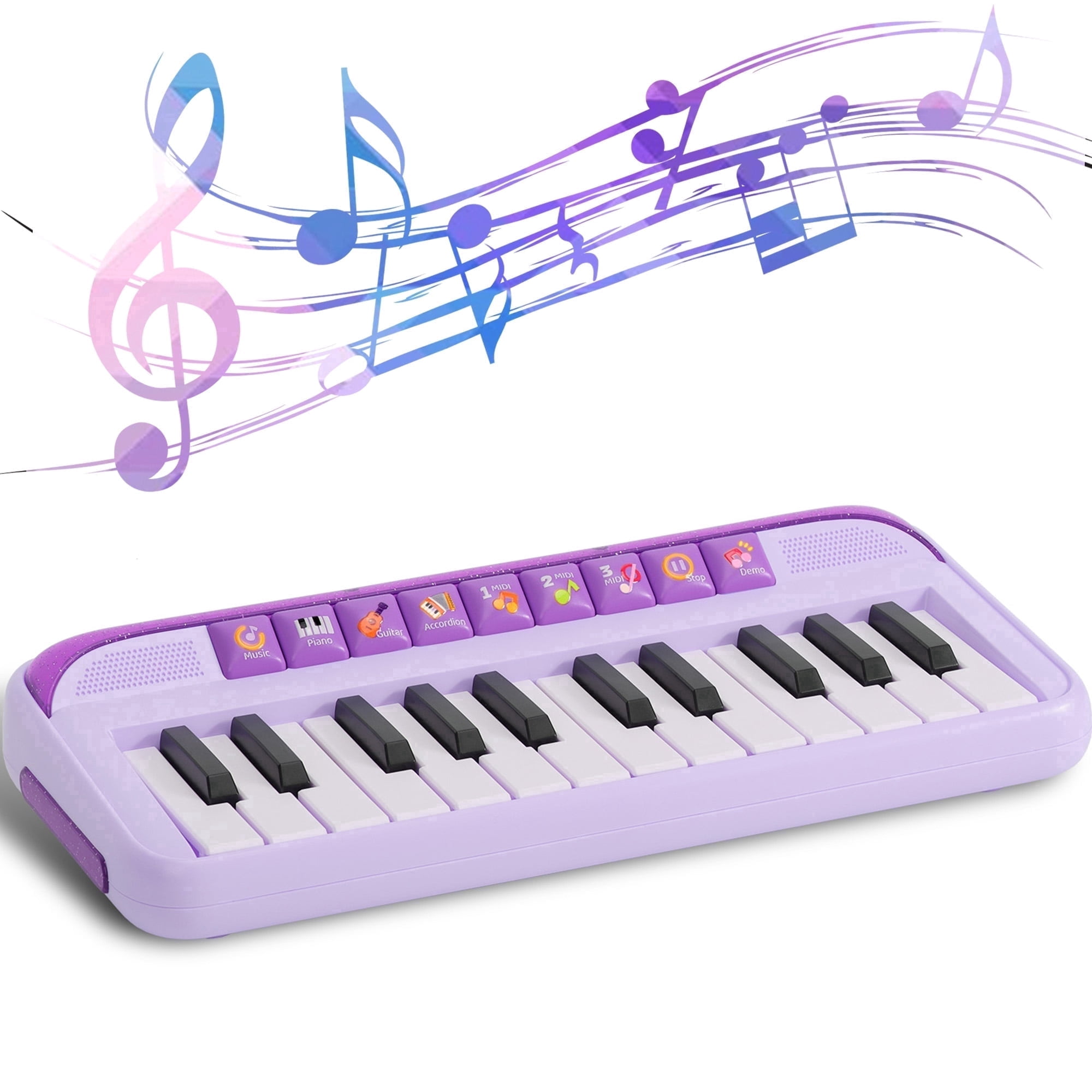 Costway 24 Key Kids Musical Toy, Toddler DJ Piano Keyboard Drum