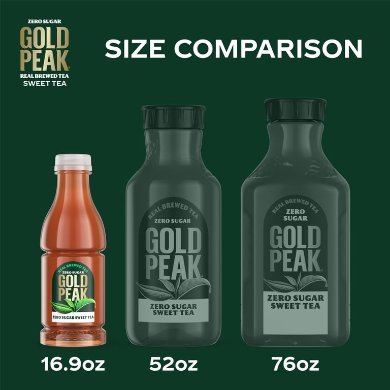 Gold Peak Zero Sugar Sweet Tea, 16.9 fl oz Bottles, 12 Pack photo 3