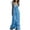 Sky Blue, variant on Women's Sleeveless Maxi Dresses V-Neck Ruffle Trim Boho Flowy Tiered Casual Vacation Long Dress