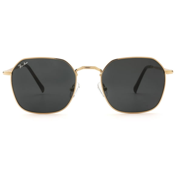 Lentes de Sol Pro Acme con Montura Metálica Hexagonal y Lente de 5.3 cm