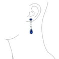 thumbnail image 3 of Bling Jewelry Womens Art Deco Vintage Dangle Chandelier Earrings CZ Teardrop, 3 of 6