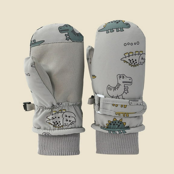 Kids Ski Snow Gloves Winter Cold Weather Windproof Warm Snowboard Sport Mittens for Boys Girls