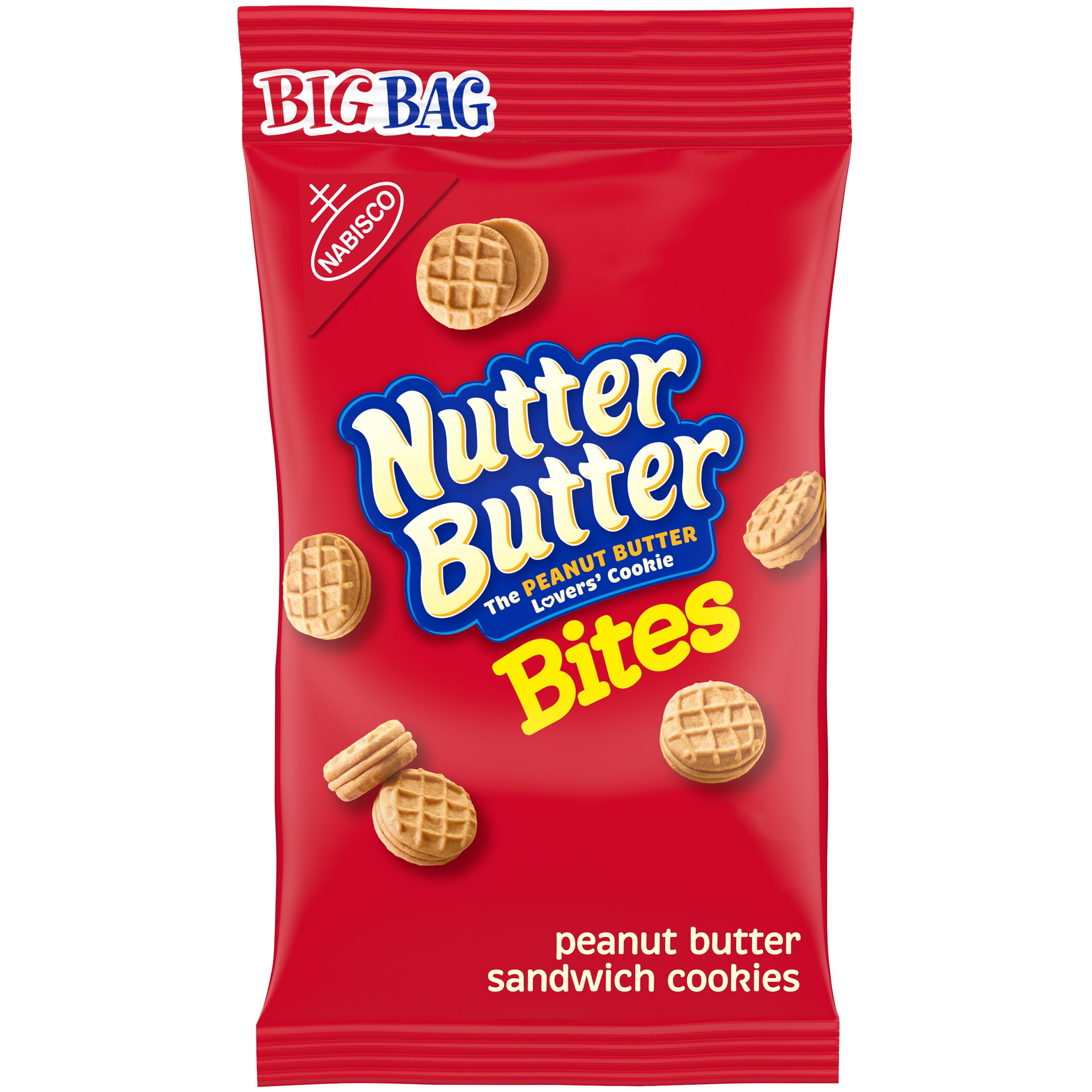 Nutter Butter Bites Peanut Butter Sandwich Cookies Big Bag, 1 package (3z) - Walmart.com ...