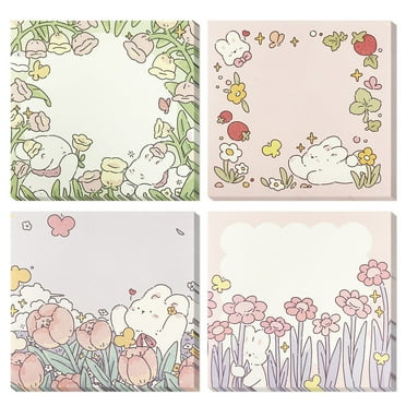 Wrapables Spring Garden Memo Note Pads (Set of 4)