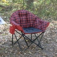 thumbnail image 2 of Ozark Trail Padded Club Chair, Lounger, Red Black, Adults, Polyester, 2 of 11