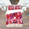 thumbnail image 3 of Designart 'Imprints of Wine Bottles' Bohemian & Eclectic Duvet Cover Set, 3 of 4