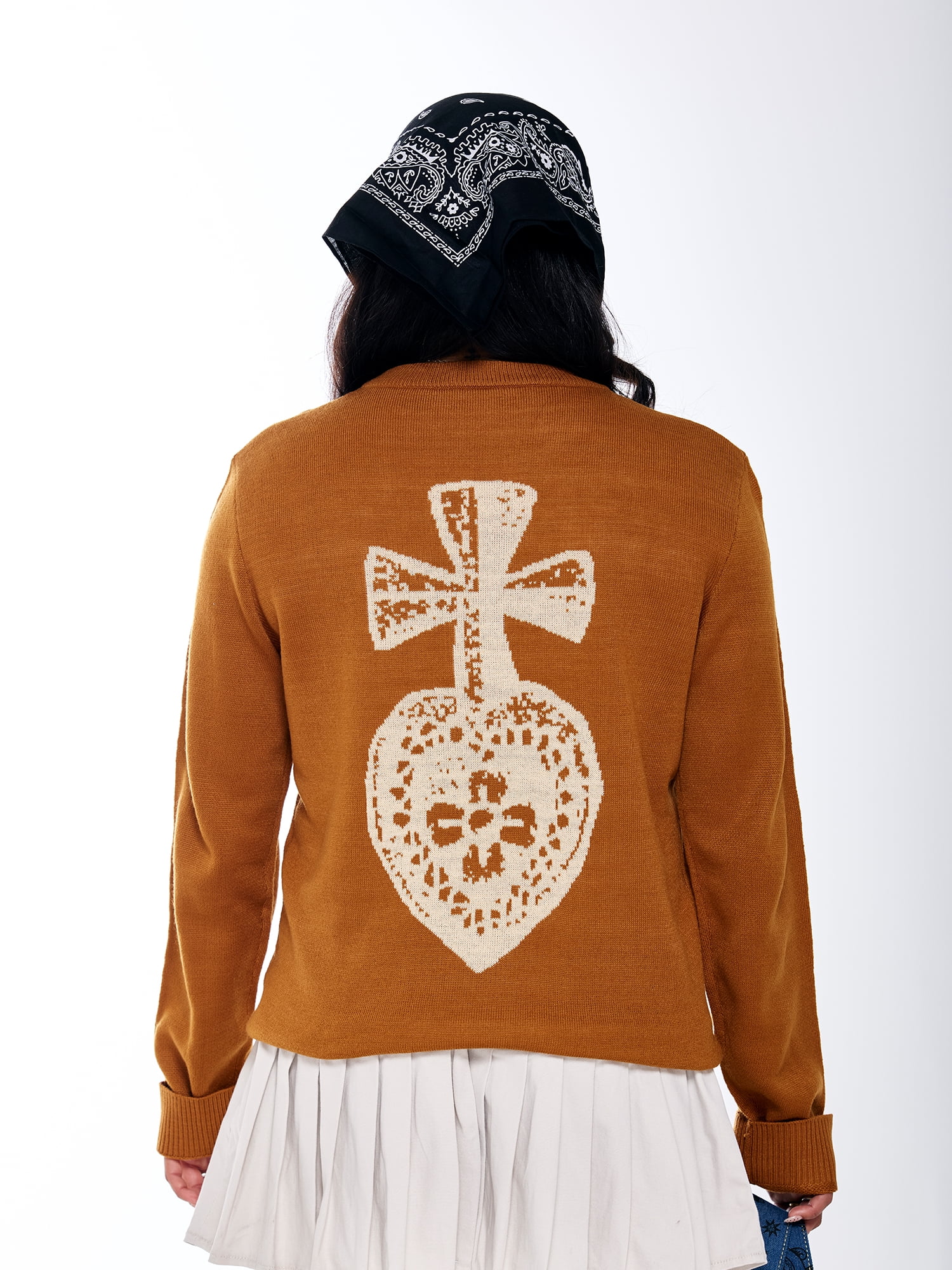 Hija De Tu Madre, Unisex Knit Sweater, Sacred Heart, Sizes XS-3XL