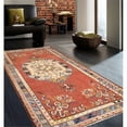 thumbnail image 2 of Pasargad Home Anatolian 36" x 69" Hand-Woven Wool Area Rug in Coral Orange/Beige, 2 of 7