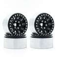 thumbnail image 1 of Aluminum Alloy Wheel Rim Beadlock Wheel Rims Hub 4pcs Replacement for 1/10 TRX4 Axial SCX10 90046 SCX10 III AXI03007 AXI03003 RC Car, 1 of 7